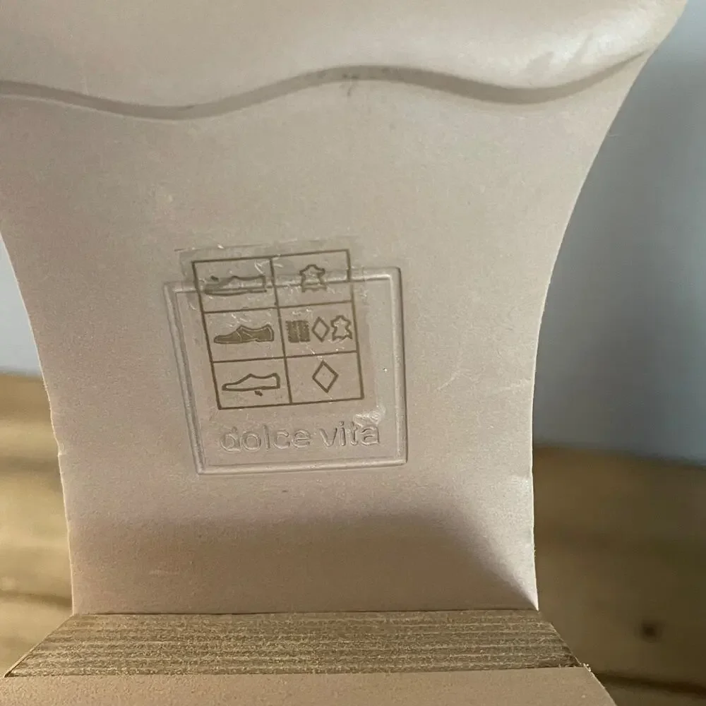 Dolce Vita Martey H2O Women's Size 10 Boots Taupe Suede Waterproof Block Heel - Picture 11 of 15